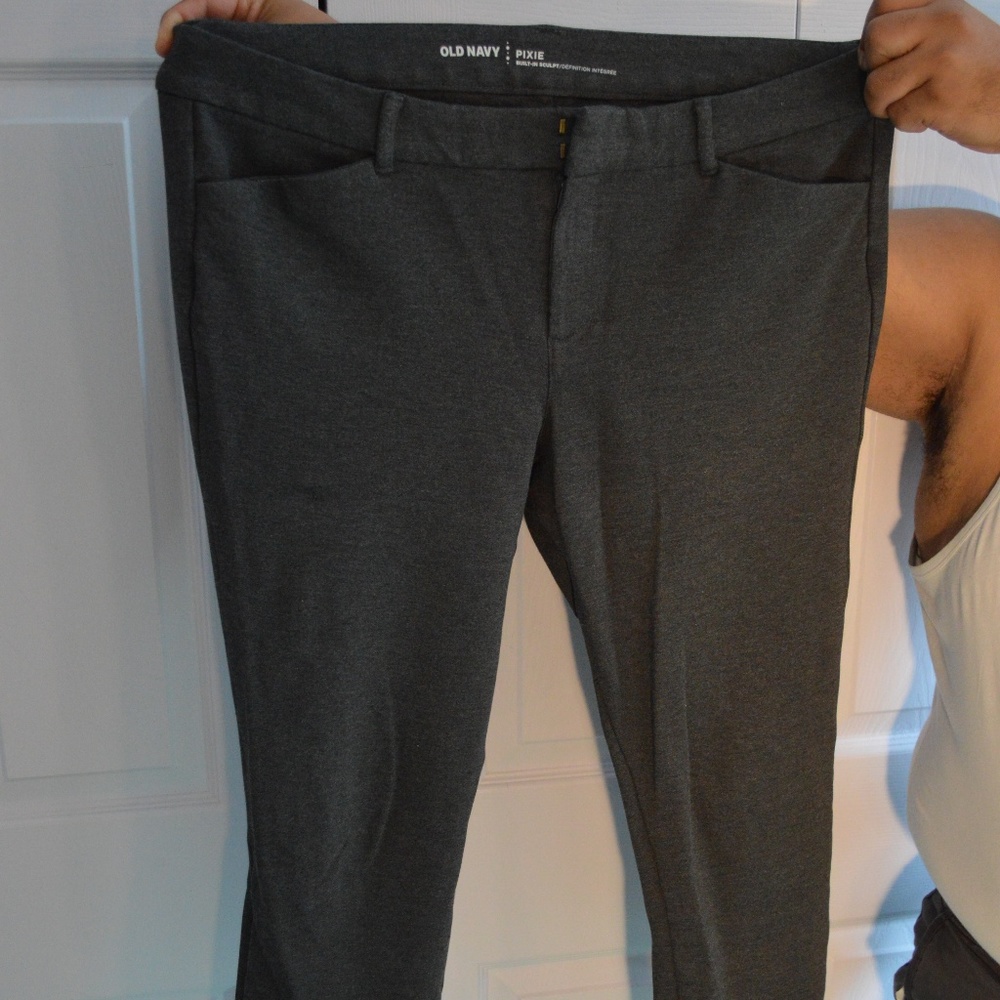 Dark Gray Skinny Style Dress Pants
